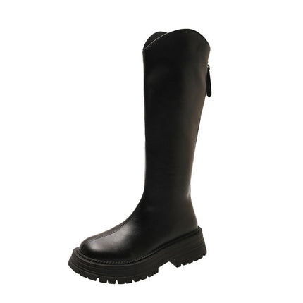 Short Boots for Women 2025 New Autum British Fashion Boots Thick-Soled Women's Shoes Slim Boots New Mid-Calf Boots for Small People