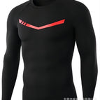 1601 black red long sleeve / S