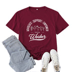 Burgundy (white font) / S