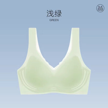 Women's Summer Ultra-thin Small Chest Gathering Vest Non-rimless Sports Yoga Bra