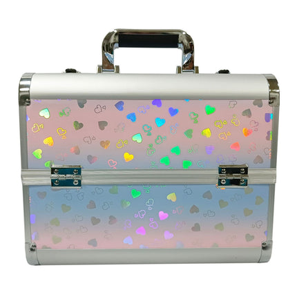 2023 new spot wholesale casual cosmetic case pvc manicure case two-layer large capacity portable cosmetic case