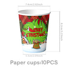 Christmas grinch paper cup-10pcs