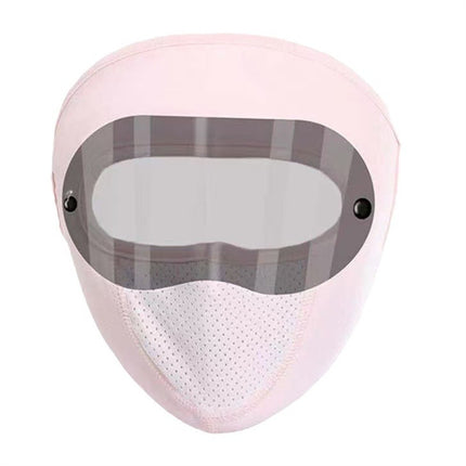 Goggles Full Face Sun Protection Mask Women's Summer Outdoor Cycling Windproof Dustproof Uv Ice Silk Face Mask