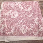 Pink floral scarf / 68X68