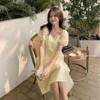 Lemon yellow dress (40-57.5kg)) / XS
