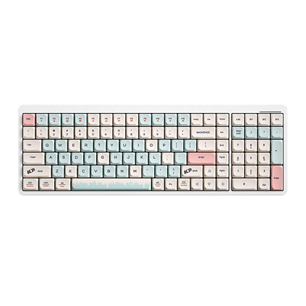 105-Key Girls' High-Looking Wireless Mechanical Keyboard with Good Words, Short-Axis Bluetooth Computer Keyboard for Office Use