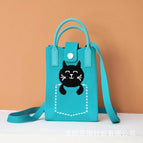 Sleeping cat (blue) / 12*18