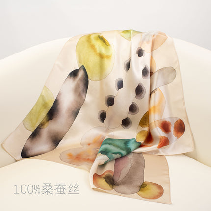 Collection of Silk Scarves Hangzhou Silk Mulberry Silk Fashion All-match Silk Crepe Satin High-end Gift for Mom