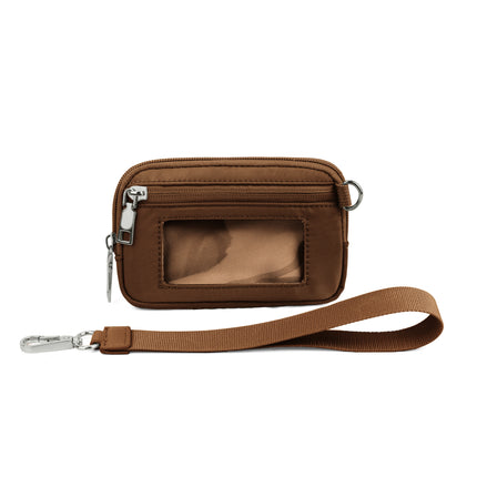 In stock Amazon lulu same multi-functional fashion women's wrist bag portable simple bank card mini coin purse