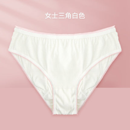 Pure cotton disposable underwear women high waist pregnant women sterilization travel hotel portable wash-free day throw men's boxer pants wholesale