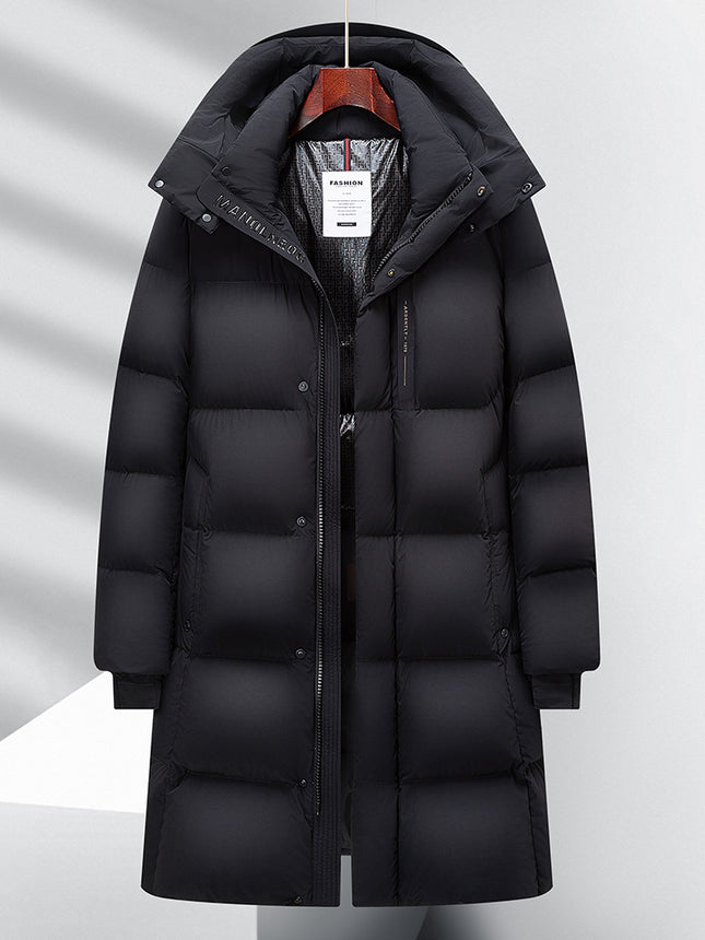 High-end New Black Gold Very Cold High-filled Down Jacket Men's Long Thickened Winter Thickened Warm Cold-proof Down Jacket