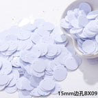 15mm side hole [small package 10g, about 100 pieces] / Bx09 solid white