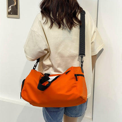 Dry and Wet Separate Gym Bag Women's New Independent Shoe Storm Yoga Sports Bag Oxford Cloth Luggage Storage Bag Printed logo