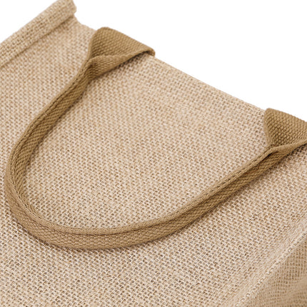 New Handheld Open Storage Bag Jute Women's Tote Bag