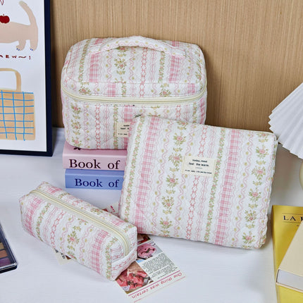 Large-Capacity Partitioned Makeup Bag, High-End Portable Storage Bag, Wholesale in Stock, Exclusively for Cross-Border Sales, Supports Labeling and Dropshipping