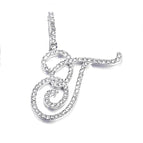 Silver single letter T