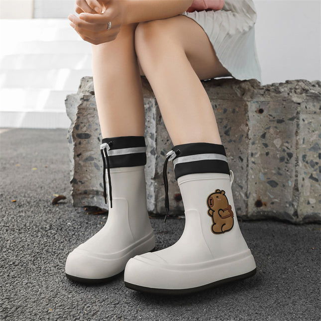 Quality Kapibara Cute Children's Rain Boots for Boys and Girls, New Lightweight Waterproof Shoes for Older Children