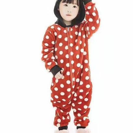 Autumn and Winter Flannel Toilet Edition Animal Cartoon One-piece Pajamas New Clown Performance Warm Home Clothes Mixed Batch