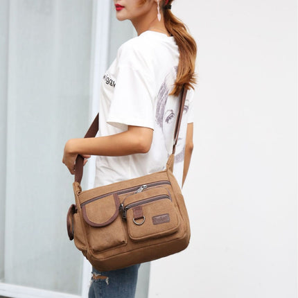 Spring New Men's Bag Canvas Shoulder Bag Men's Crossbody Bag Men's Bag Backpack Casual Sports Bag Fashion Trendy Bag