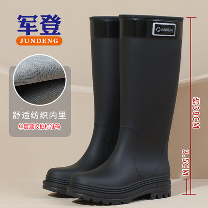 Extraordinary Rain Boots "Mango Yellow High Rain Boots" Non-Slip Thickened Women's Boots Hiking and River Tracing Protective Wading Boots
