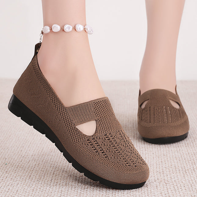 Shoes for Women, Summer Breathable Clogs, Slip-On Casual and Comfortable Soft-Soled Mom Shoes, Cross-Border Dropshipping, Large Size Women's Shoes