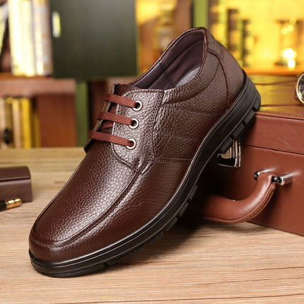 Factory direct first layer cowhide non-slip waterproof kitchen chef shoes spring casual leather shoes men's wear-resistant work shoes
