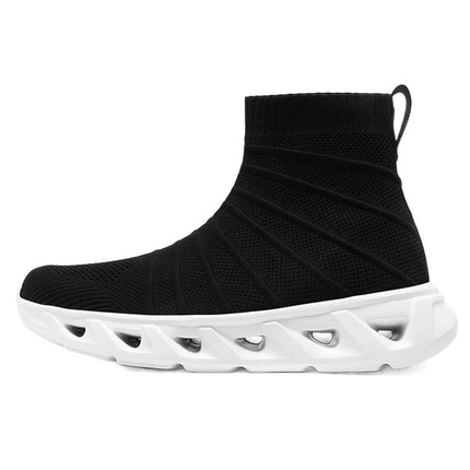 sneaker men's high-top socks cross-border plus size high elastic woven mesh shoes men's shoes sneakers
