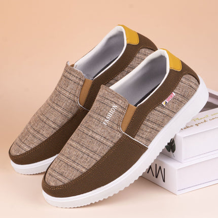 2025 Spring and Summer New Shoes Men's plus size Korean Style Fashionable Men's Casual Shoes All-match Sneakers Breathable Canvas Shoes for Men