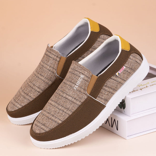 2025 Spring and Summer New Shoes Men's plus size Korean Style Fashionable Men's Casual Shoes All-match Sneakers Breathable Canvas Shoes for Men