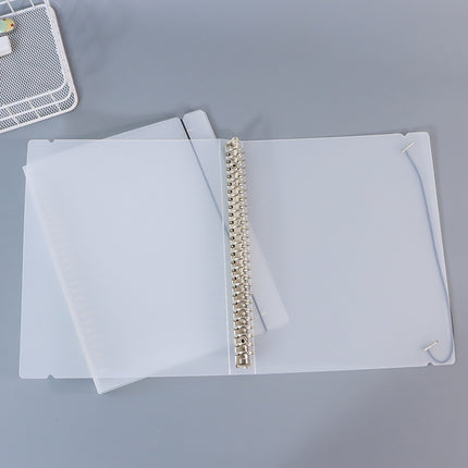 B5 Binder 26-hole Large Capacity PP Frosted Transparent Folder Tape Loose-leaf Booklet Core Shell Folder