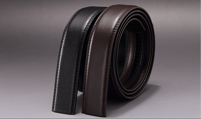 Men's gift box 3D belt automatic buckle belt alloy buckle supermarket wear-resistant non-peeling Korean business