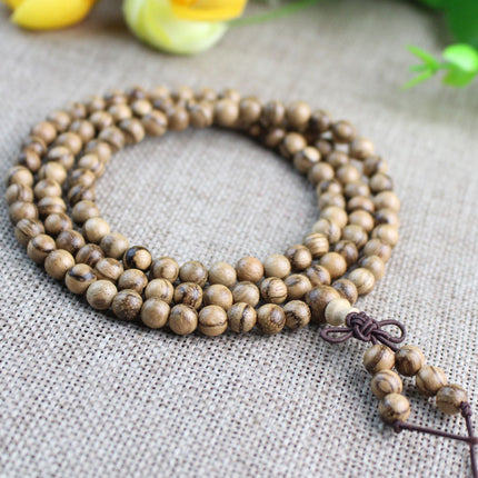 Factory wholesale exquisite Vietnam agarwood bracelet tiger white sand sink bracelet 108 beads men's and women's jewelry
