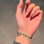 Bell Fu brand safety buckle green bracelet