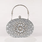 Sunflower silver portable O-chain / 20X15X5cm