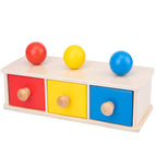 Three-color round ball drawer