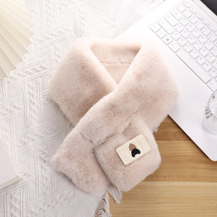 New Style Plush Scarf Otter Fur Scarf Women's Korean Style Autumn and Winter Imitation Rabbit Fur Collar Student Thickened Warm Collar