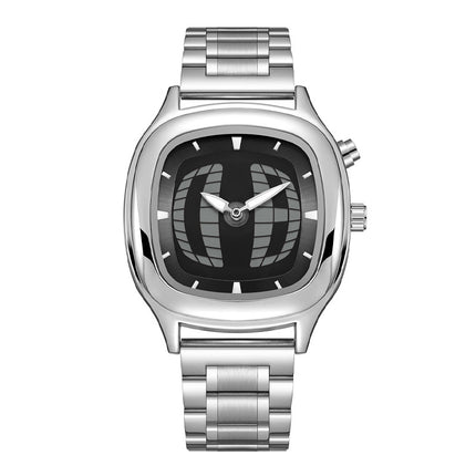 Millennial Retro Fashion Concept Digital Display Sports Men's Watch with Analog Numbers, Niche Ins Trendy Brand Quartz Watch