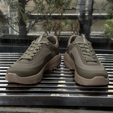 Summer New Trendy Versatile Thick-Soled Casual Shoes for Men, Lightweight, Comfortable and Breathable Men's Shoes 68812 Green-J