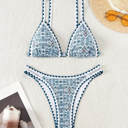 Yiyou Bikini 2025 New Foreign Trade Cross-Border Bikini Swimsuit Printed Split Women's Swimsuit Swimsuit