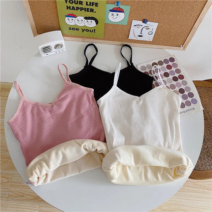 Cross-Border Foreign Trade Popular German Velvet Thickened Cold-Proof Thermal Vest Autumn and Winter Seamless Slimming Inner Layering Shirt