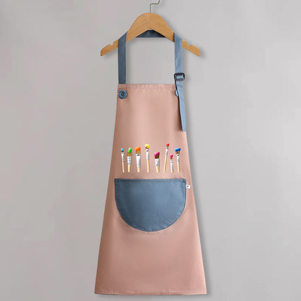 Children's apron painting waterproof antifouling studio cartoon apron big children's kindergarten apron overalls custom logo