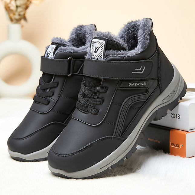 Factory direct walking cotton boots women's winter new cotton shoes wholesale fleece-lined thickened mountaineering snow boots live generation
