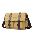 Khaki, with hanging pocket design