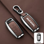 [haval a model 3-button lock] double-sided leather with pebbled brown + b02 buckle