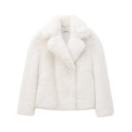 Cross-border AliExpress women's imitation fur effect plush green fur coat coat women's 2024 new fur leather