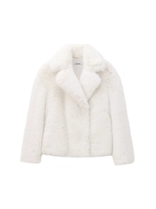 Cross-border AliExpress women's imitation fur effect plush green fur coat coat women's 2024 new fur leather