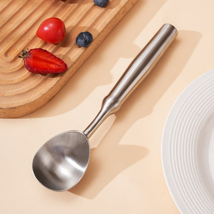 New 304 Stainless Steel Ice Cream Spoon Self-melting Ice Cream Spoon Digging Watermelon Fruit Ball Digger Eating Melon Artifact Spoon