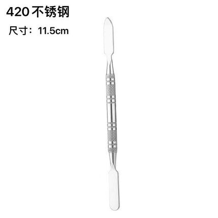 Factory spot stainless steel palette palette with palette bar nail beauty makeup set color palette tools