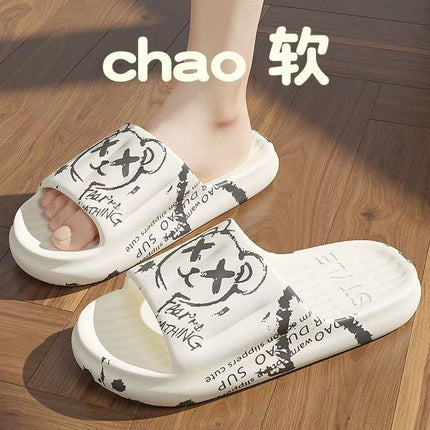 Deodorant Men's Slippers Summer Bathroom Couple Home Indoor and Outdoor Wear Bathing Non-Slip Wear-Resistant Slippers Women's Slippers