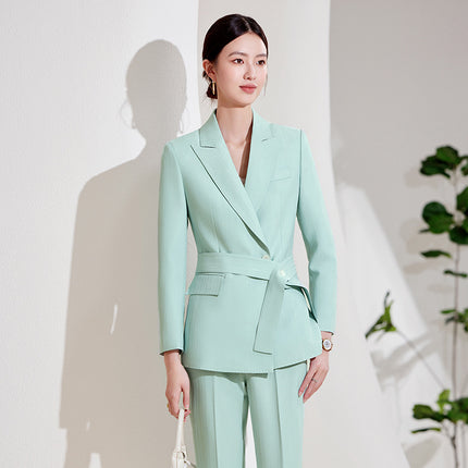 Cross-border Suit suit Women's Spring and Autumn Business Wear Temperament High-end Goddess Fan Leisure Commuter Dress Suit Work Clothes